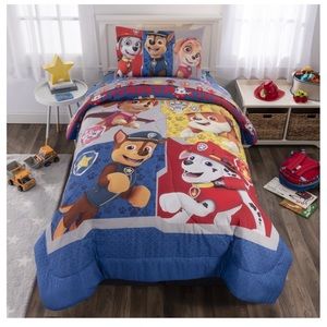 PAW Patrol Kids Comforter and Sham, 2-Piece Set, Twin/Full, Reversible